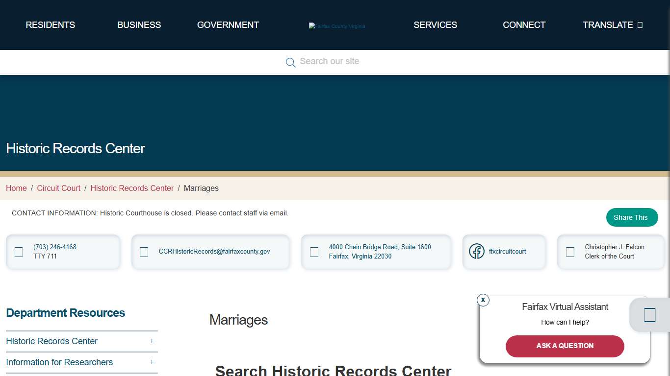 Marriages | Circuit Court